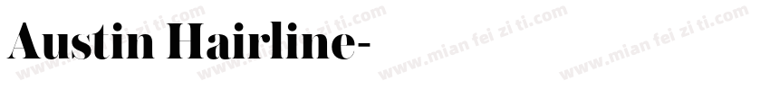Austin Hairline字体转换